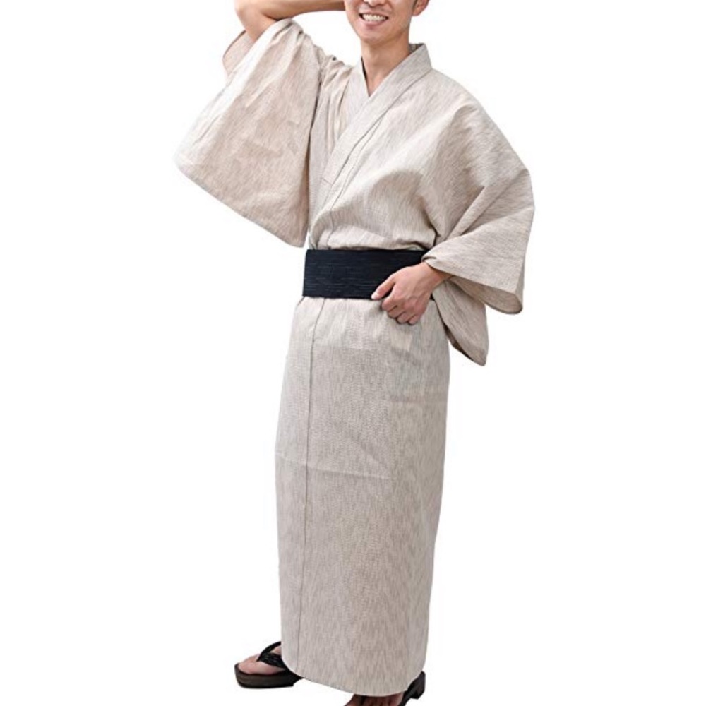 Men's Japanese Style Kimono Costume - Picture 3 of 5